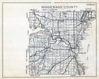 Winnebago County Map, Wisconsin State Atlas 1933c
